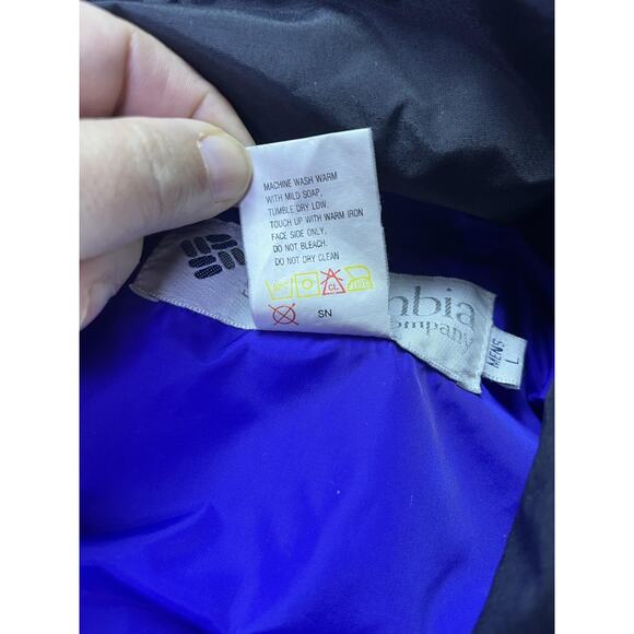 VINTAGE Columbia Jacket Mens Large Black Powder Keg Interchange Thinsulate 90s - Picture 12 of 16